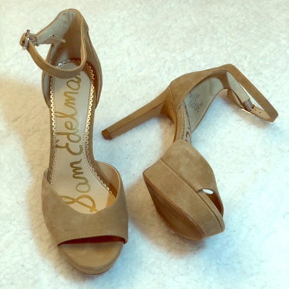 Sam Edelman Shoes - SAM EDELMAN Jerin Platform Ankle Strap Heels 6.5
